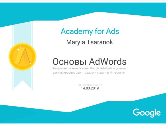 Основы AdWords, Мария Царенок