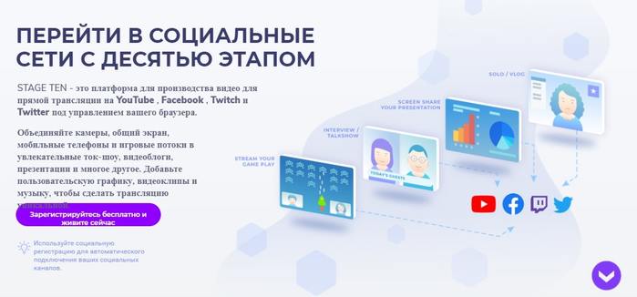 Программы для видеотрансляций StageTen Программы для видеотрансляций StageTen